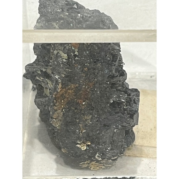 Unique Mineral Specimen Dark Gray Metallic Crystal Cluster - Picture 2 of 5